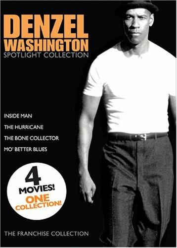 Denzel Washington Spotlight Collection: Inside Man / The Hurricane / The bone Collector / Mo' Better Blues [DVD] - Very Good