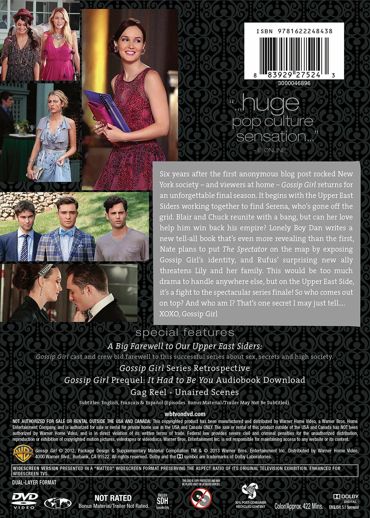 Gossip Girl: The Complete Sixth & Final Season (Sous-titres français) [Import] - Very Good
