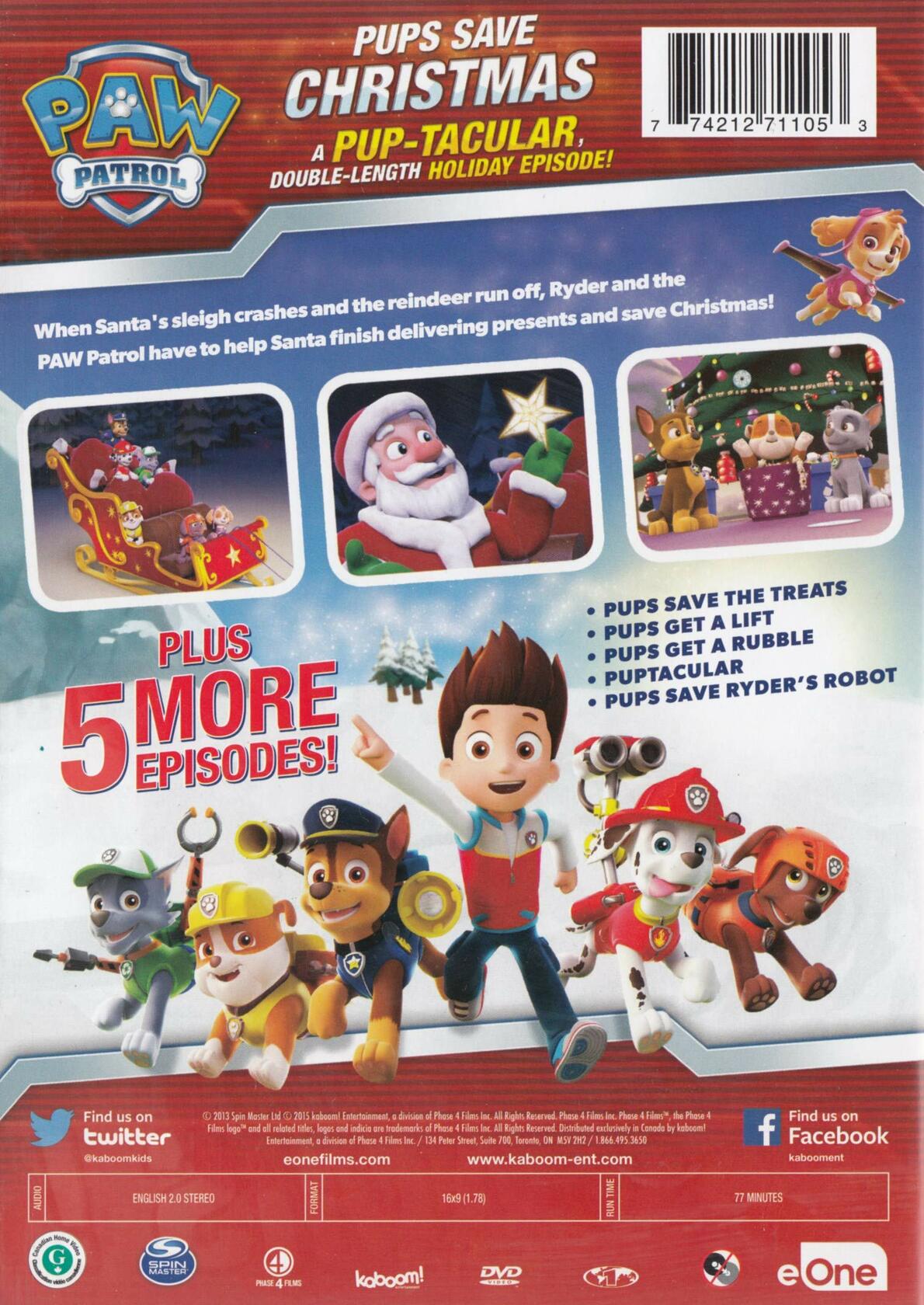 Paw Patrol: Pups Save Christmas [DVD] - Very Good