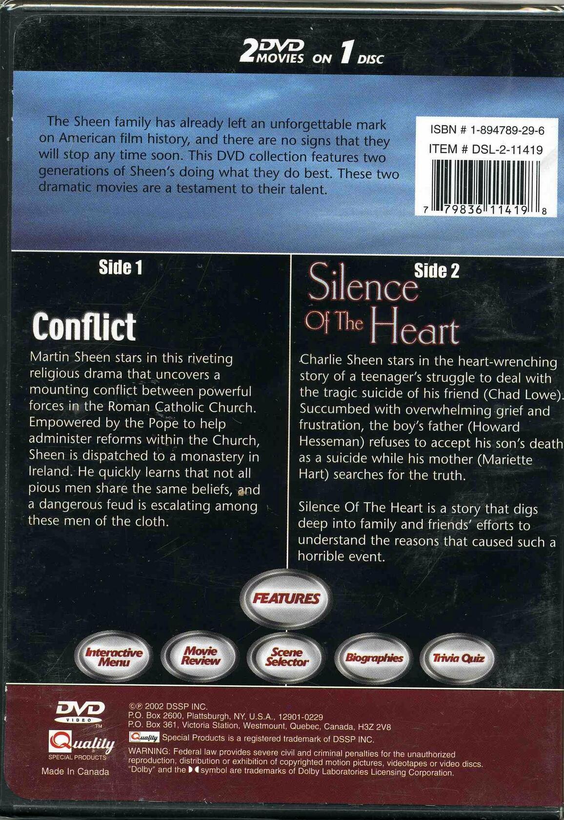 Conflict & Silence of the Heart [Import] [DVD] - Very Good