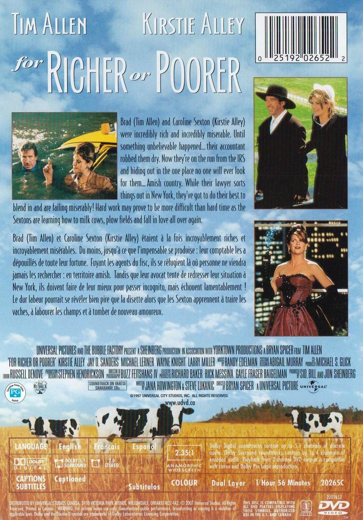 For Richer Or Poorer (Widescreen) [DVD] - Very Good