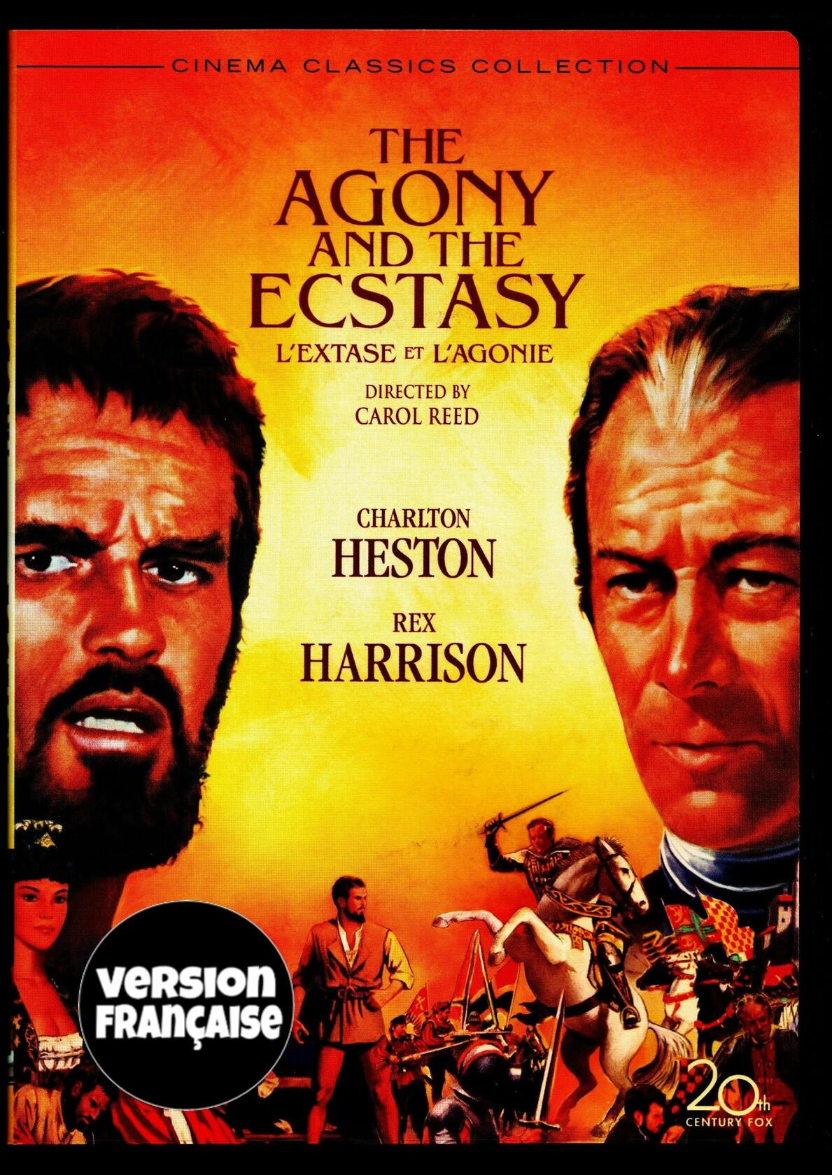 L'Extase et l'Agonie - The Agony and the Ecstasy (English/French) 1965 (Widescreen) Cover Bilingue [DVD] - Very Good