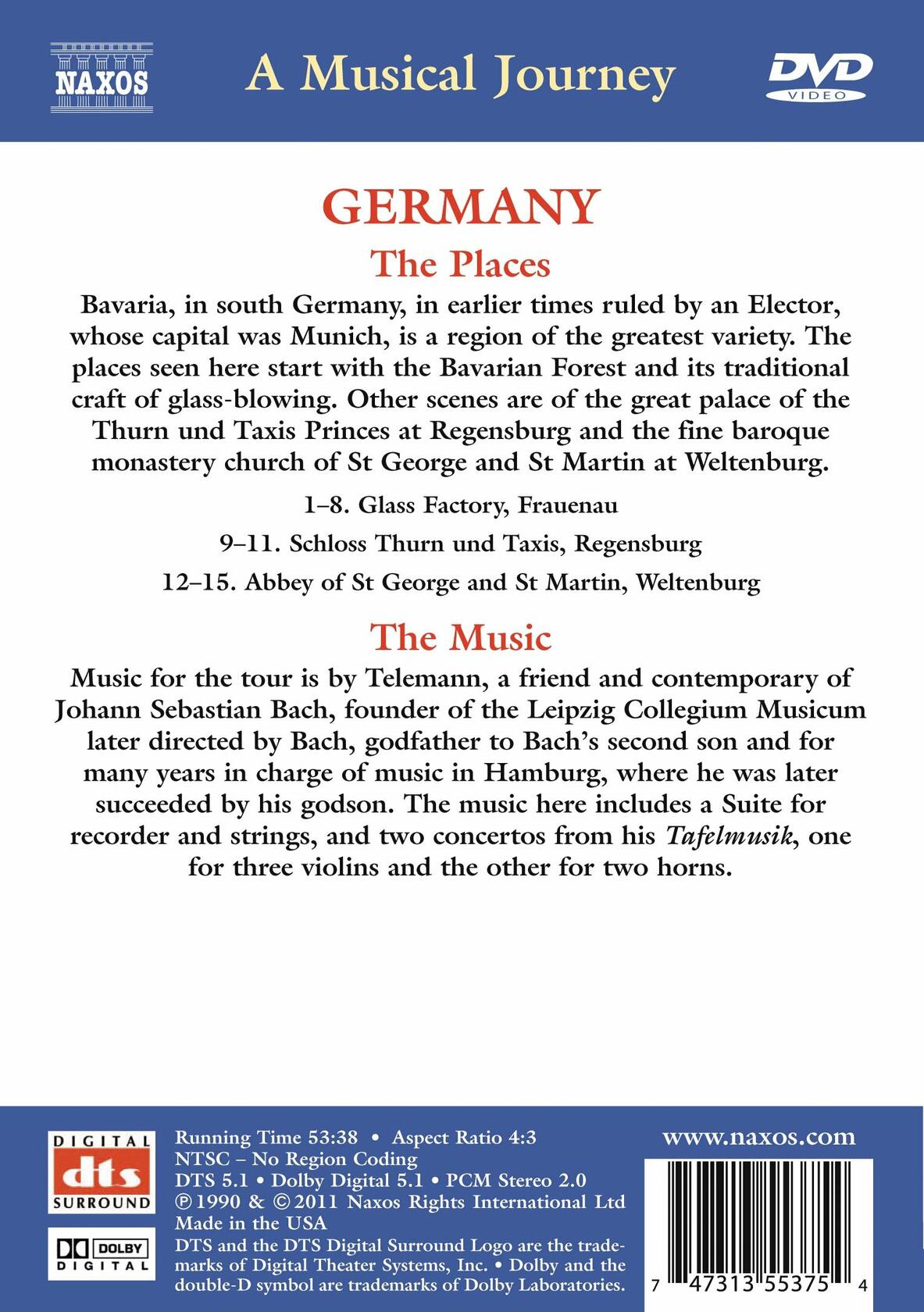 GERMANY: MUSICAL JOURNEY OF BA [DVD] - Very Good