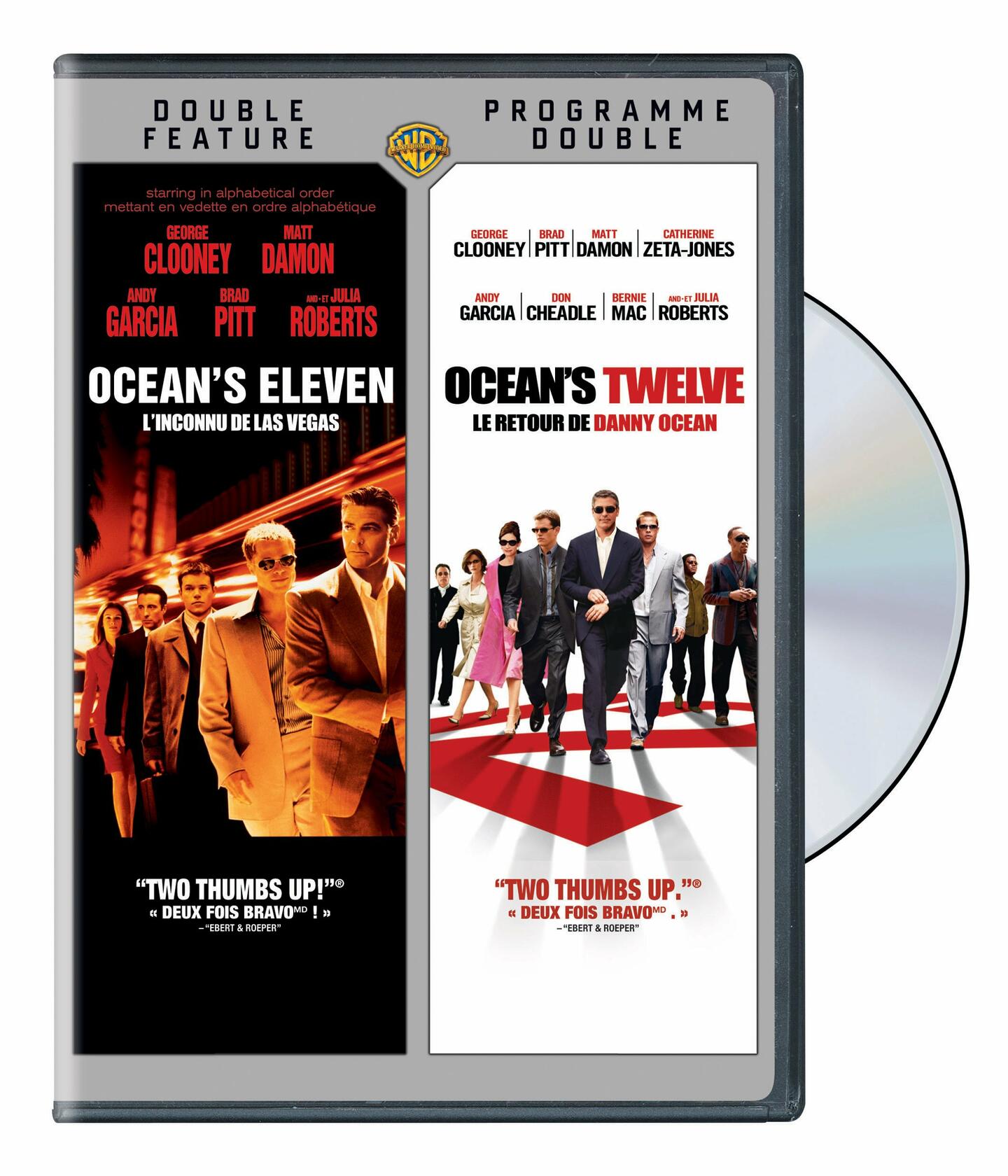 Ocean's Eleven (L'inconnu de Las Vegas) / Ocean's Twelve (Le retour de Danny Ocean) (Bilingual) [DVD]