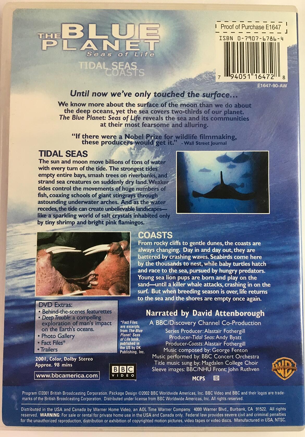 Blue Planet: Seas of Life - Tidal Seas/Coasts (Widescreen) [DVD] - Very Good