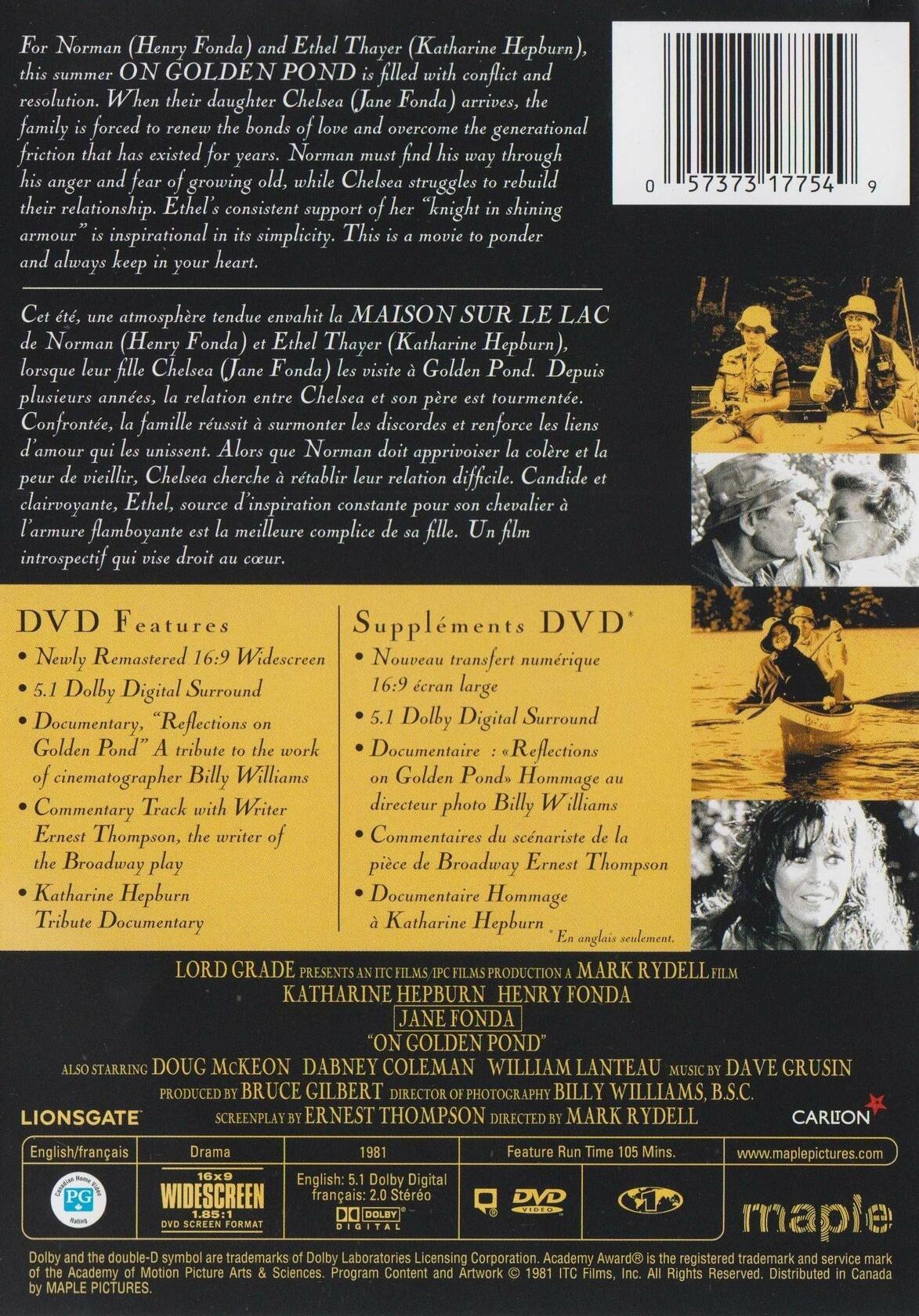 On Golden Pond (Special Edition - French/English Version) (Bilingual) [DVD]