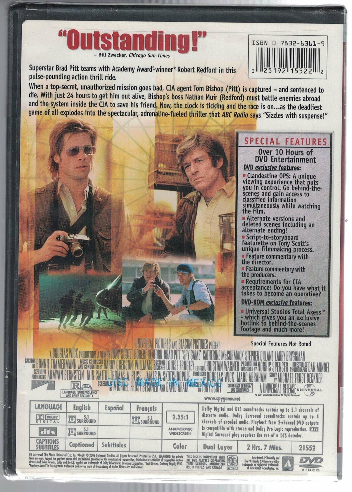 "Spy Game (Widescreen, Collector's Edition)" [DVD] - Very Good