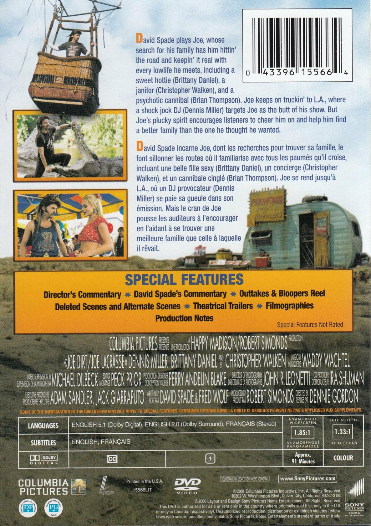 Joe Dirt Bilingual [DVD] - Very Good