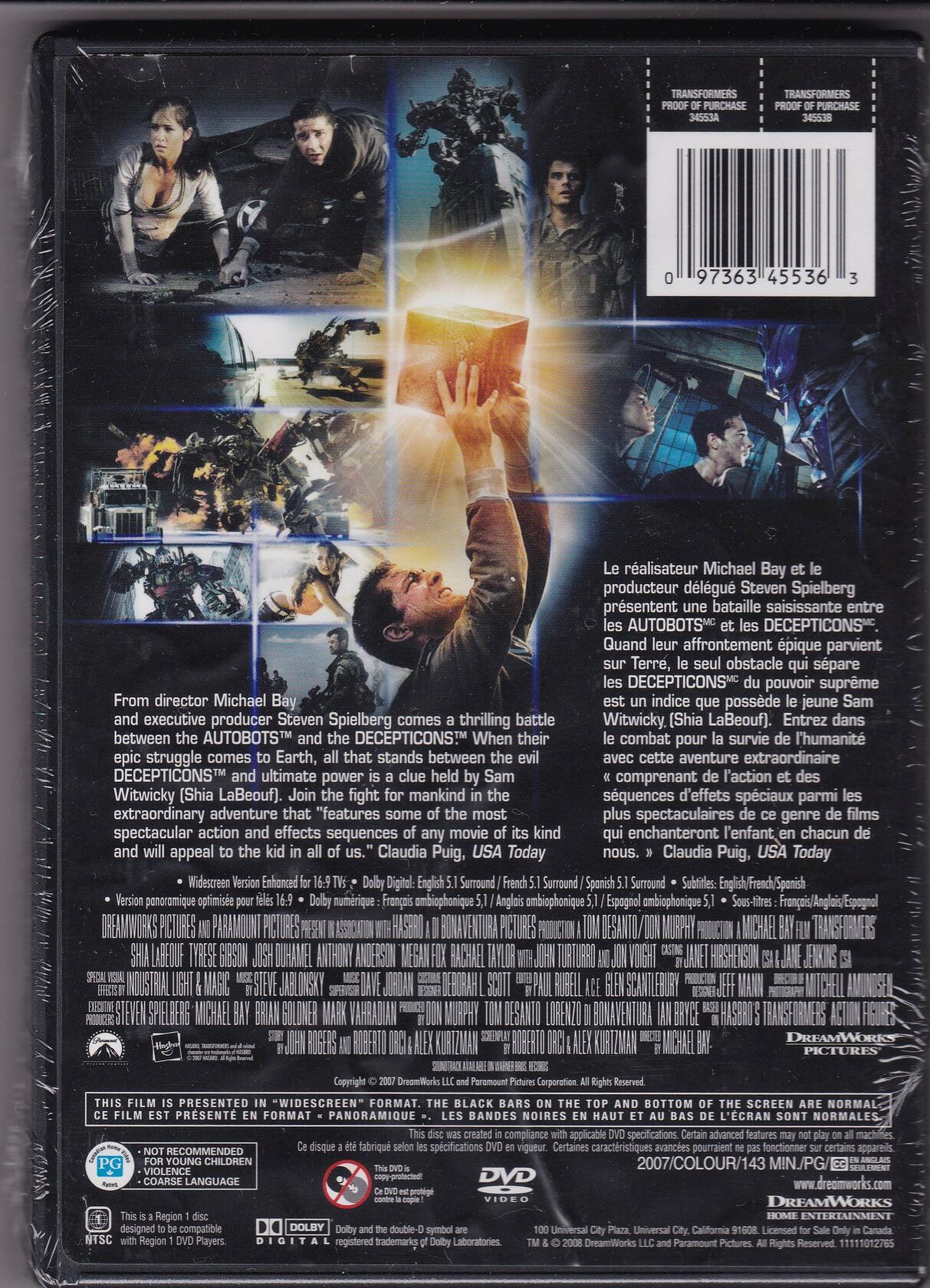 Transformers (Bilingual) (Widescreen) [DVD]