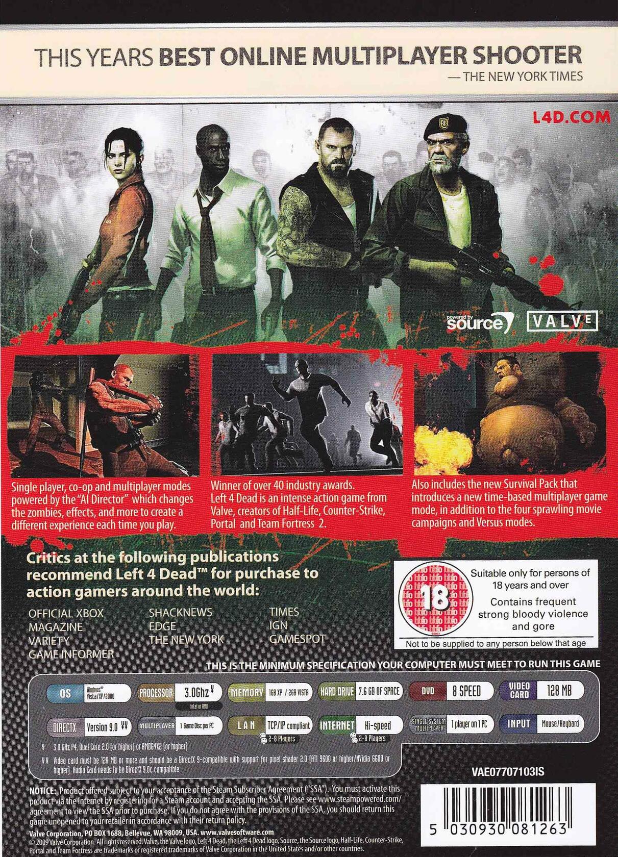 Left 4 Dead Game of the Year Edition [video game] - Very Good