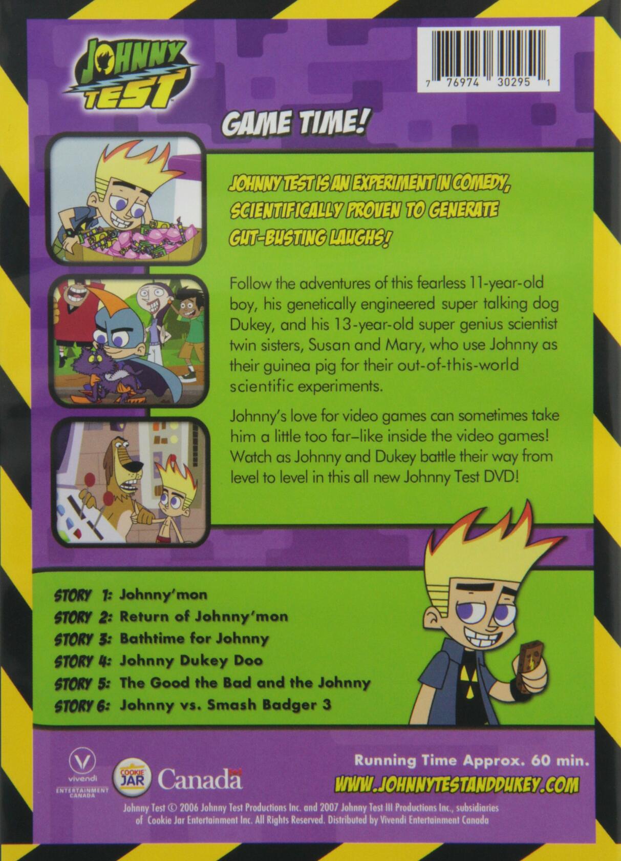 Johnny Test: Game Time! [DVD] - Very Good