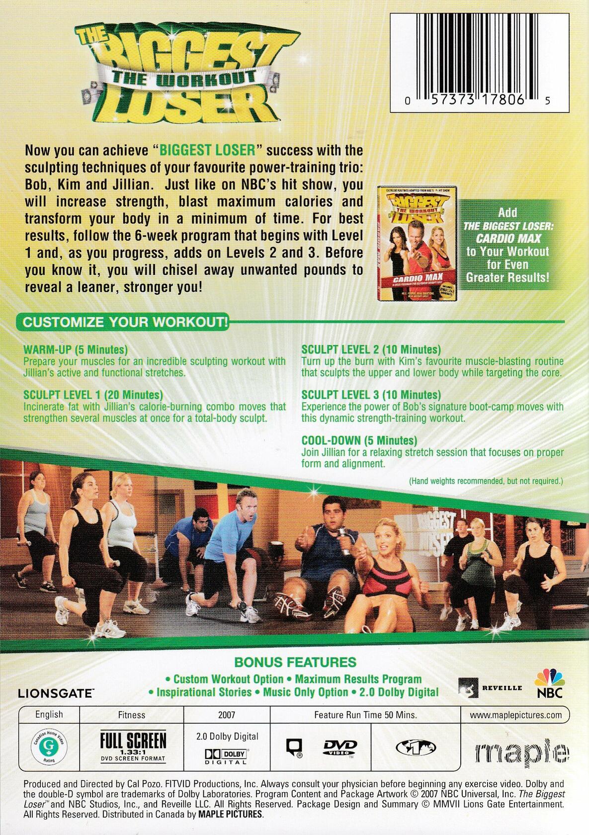 The Biggest Loser Workout: Volume 4 (Power Sculpt) [DVD]