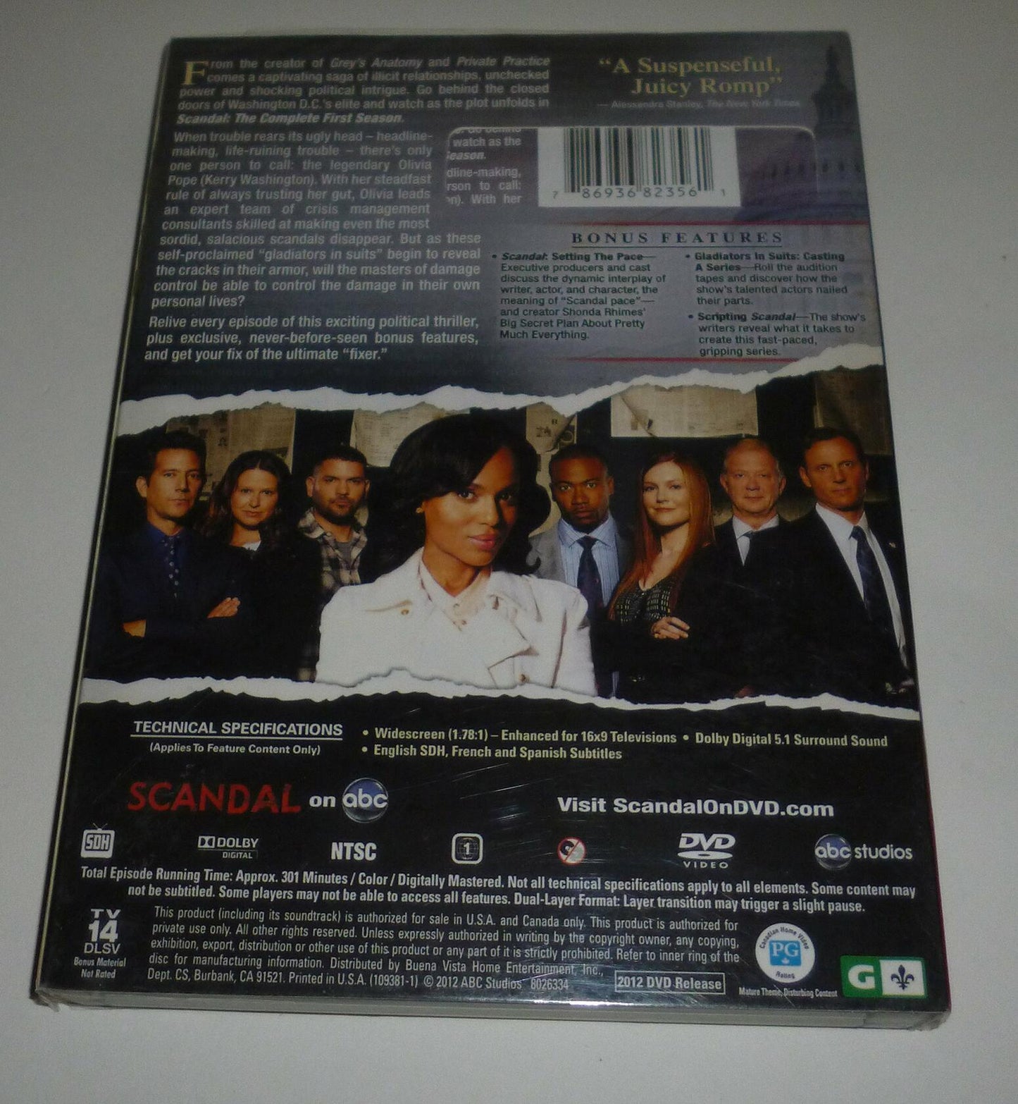 Scandal: The Complete First Season [DVD]