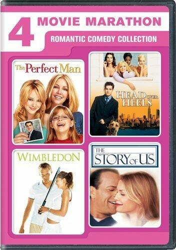 4 Movie Marathon: Romantic Comedy Collection (The Perfect Man / Head Over Heels / Wimbledon / The Story of Us) [DVD] - Very Good