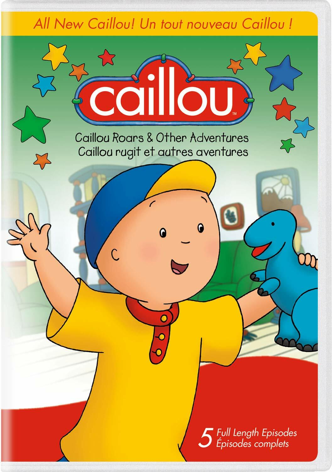 Caillou Roars and Other Adventures (Bilingual) [DVD] - Very Good