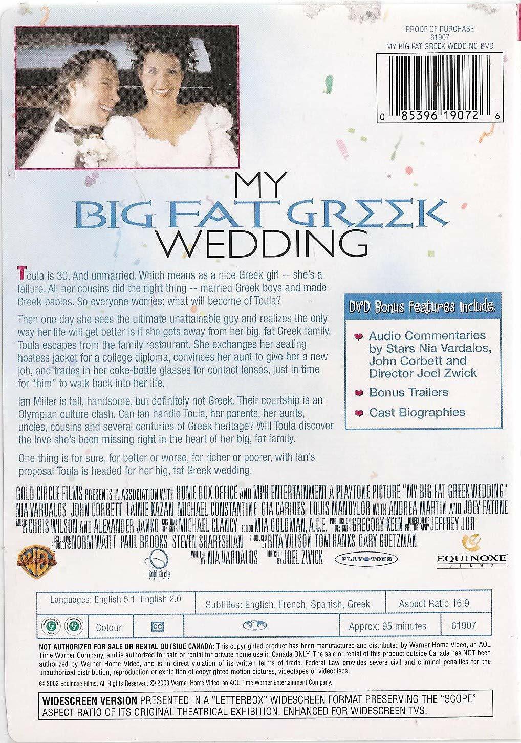 My Big Fat Greek Wedding (Widescreen) [DVD]