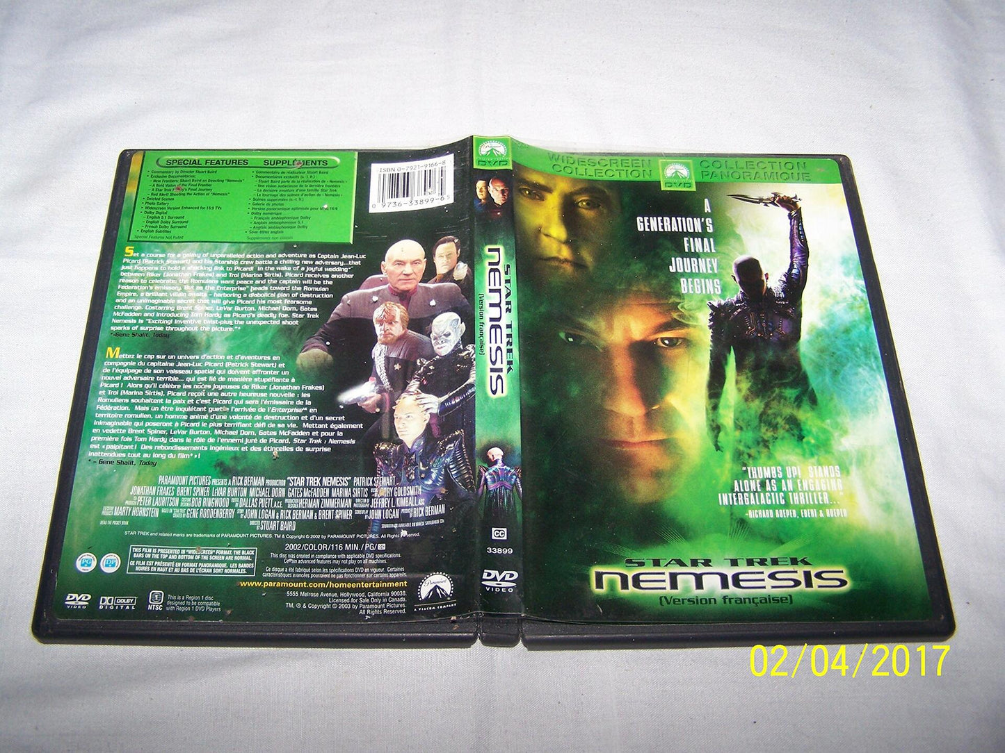 Star Trek: Nemesis (Widescreen) [DVD] - Very Good