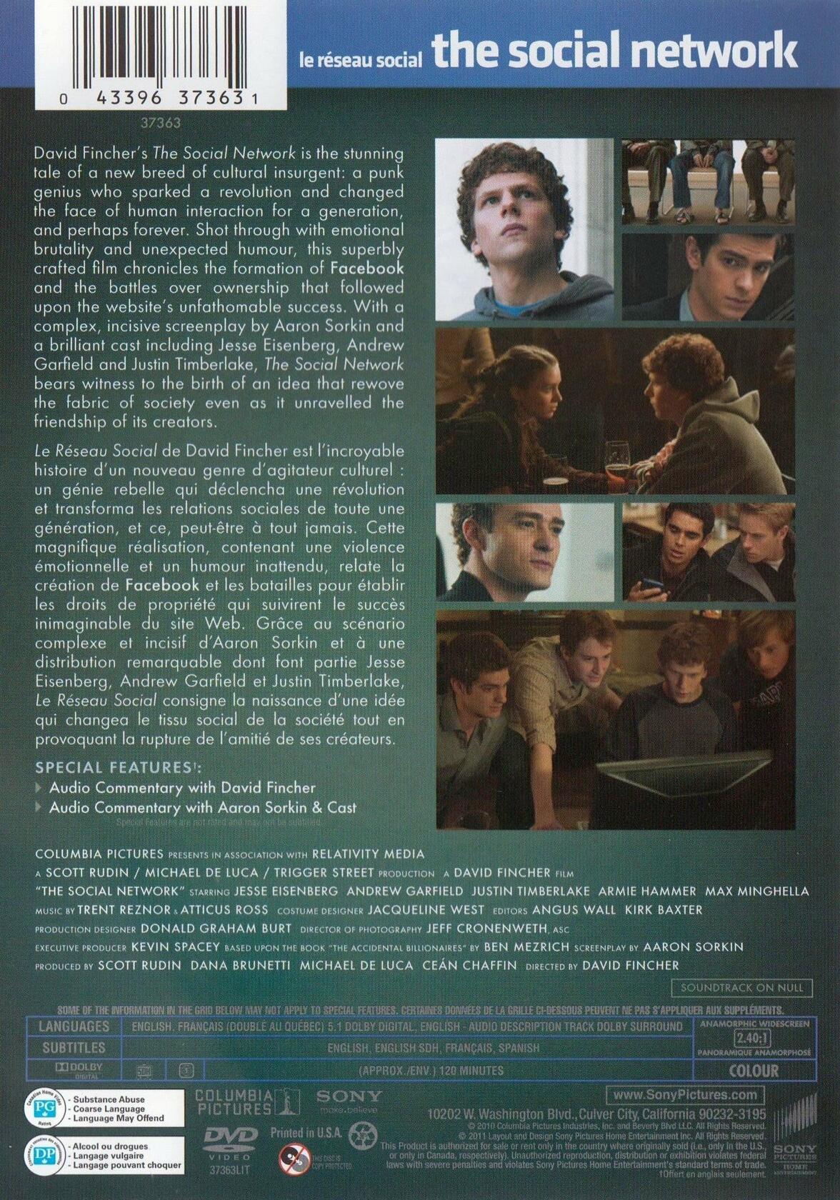 The Social Network [DVD]