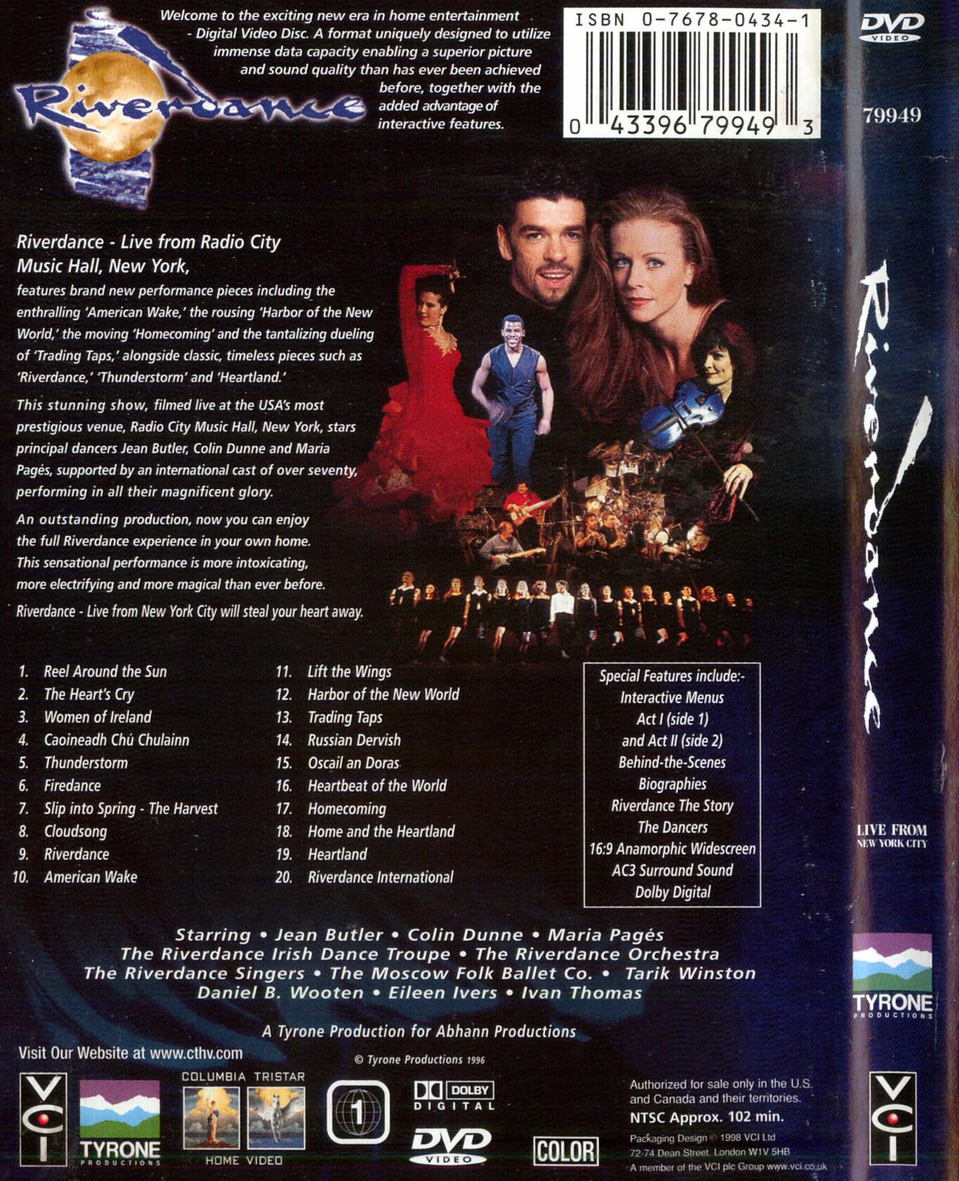 Riverdance Live From New York City [DVD] - Very Good