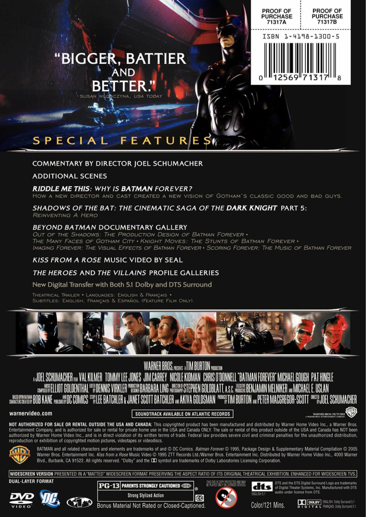 Batman Forever (Two-Disc Special Edition) (Widescreen) [DVD] - Very Good