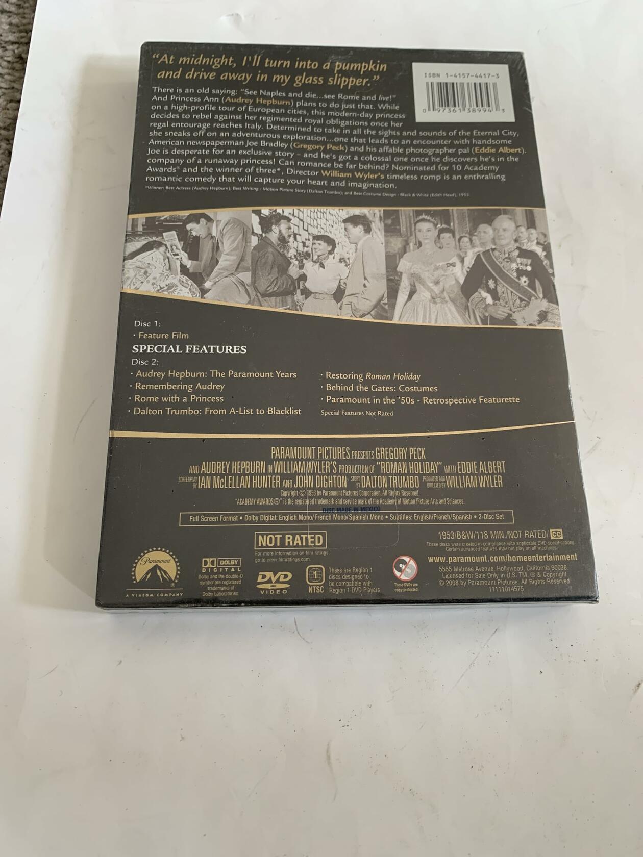 NEW Roman Holiday (DVD) [DVD] - Very Good