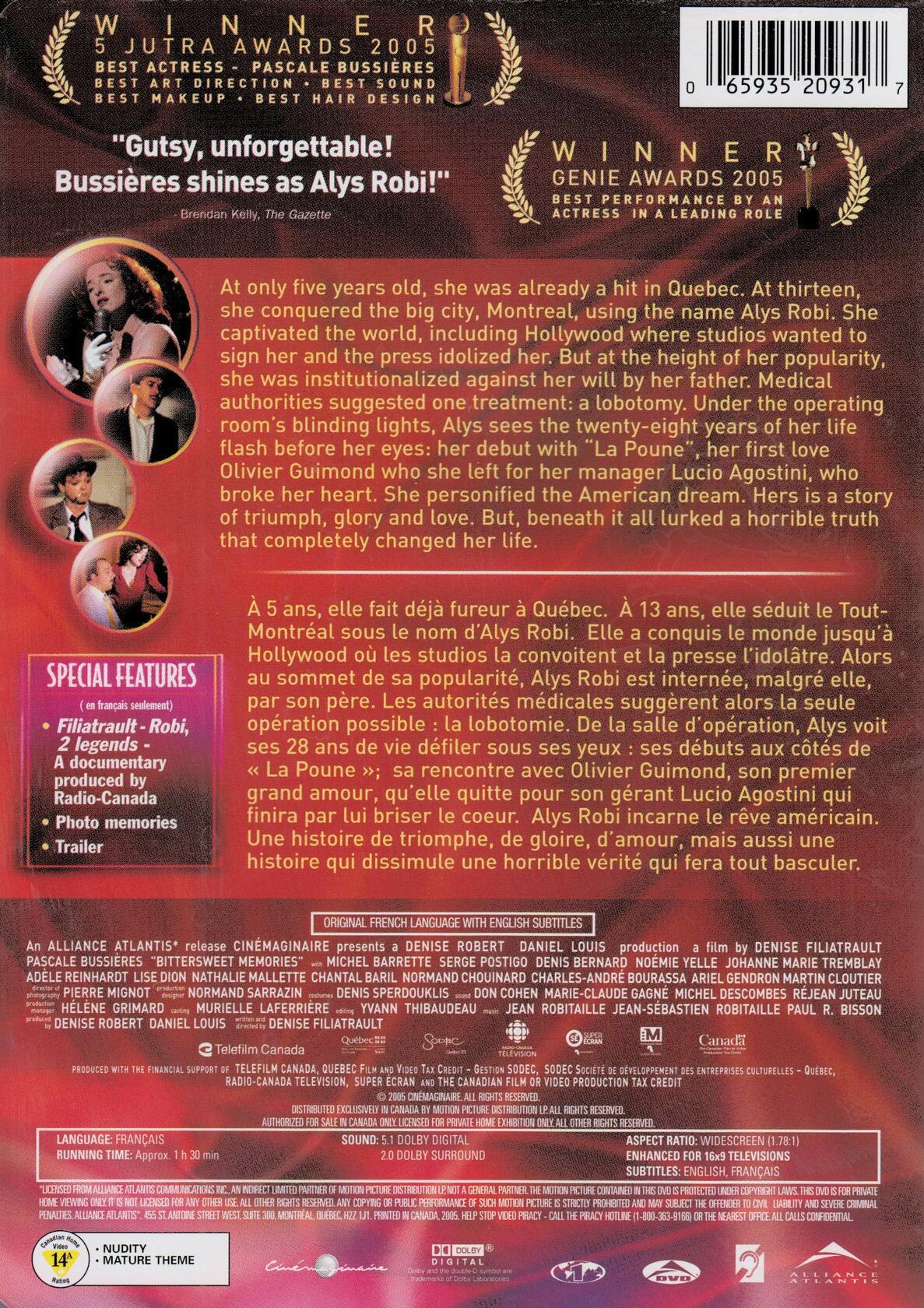 Bittersweet Memories / Ma Vie en Cinemascope (Original French Version with English Subtitles) [DVD] - Very Good