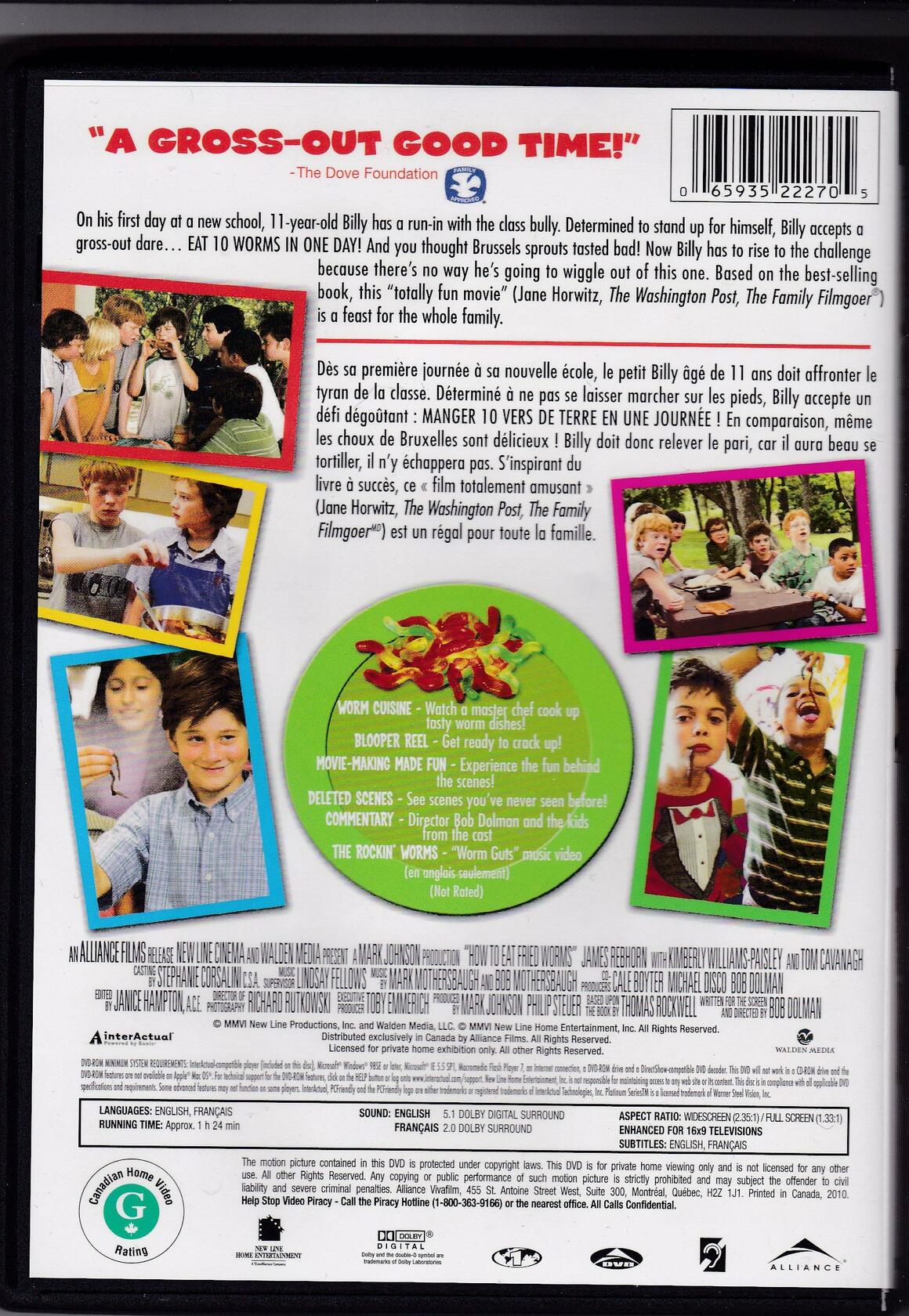 How to Eat Fried Worms / Comment manger des vers de terre (Bilingual) [DVD]