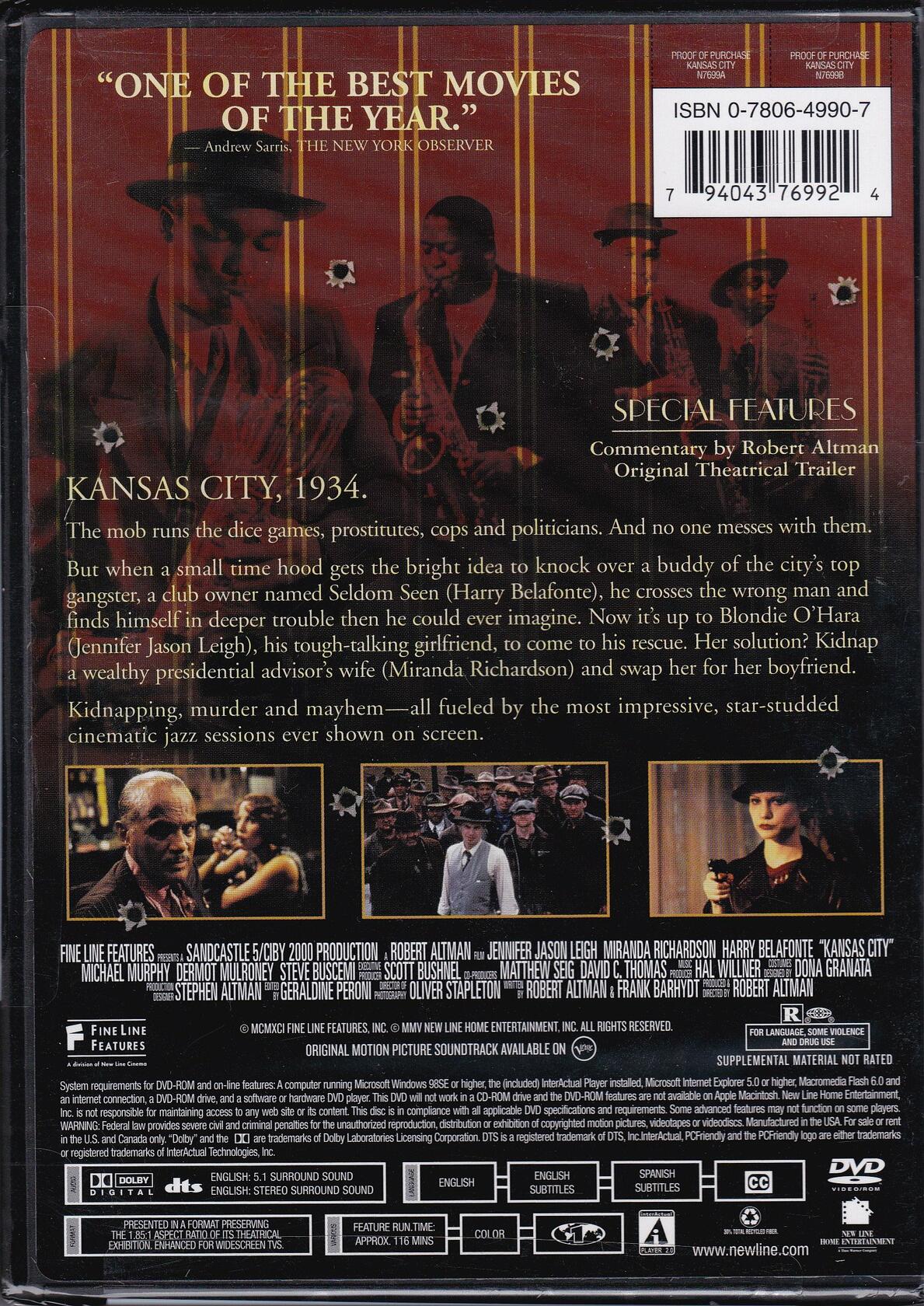 Kansas City [DVD] - Very Good