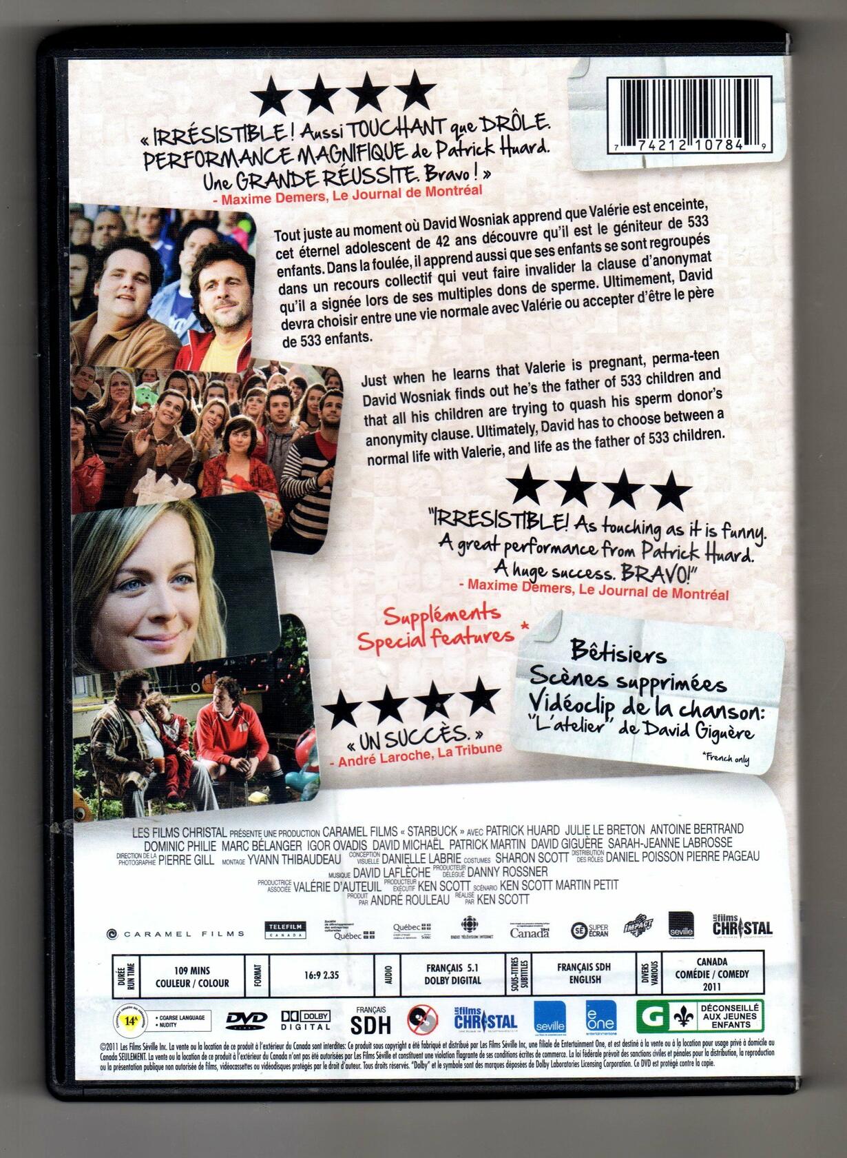 Starbuck [DVD] - Very Good