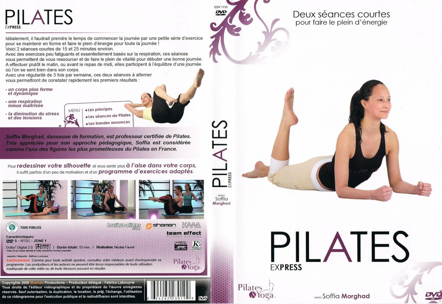 Pilates Express avec Soffia Morghad [DVD] - Very Good