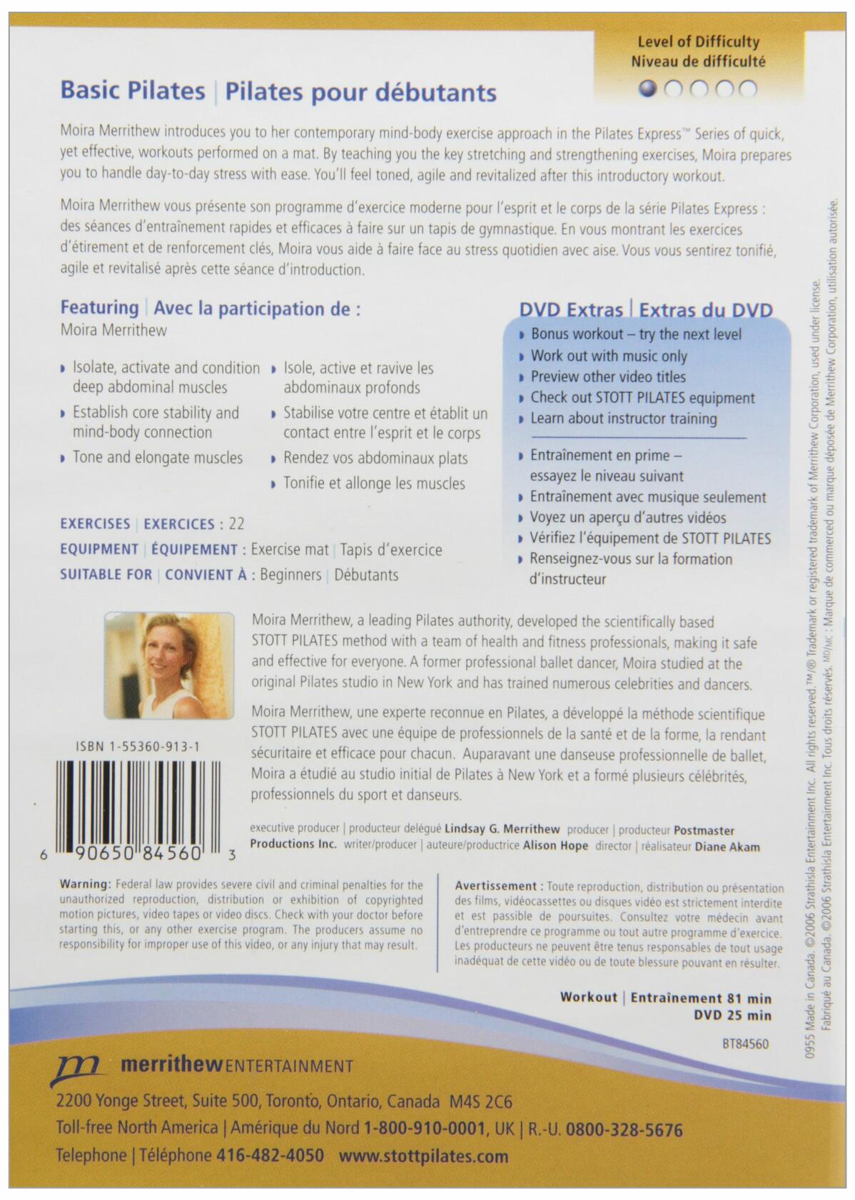 Basic Pilates (Bilingual) [DVD]