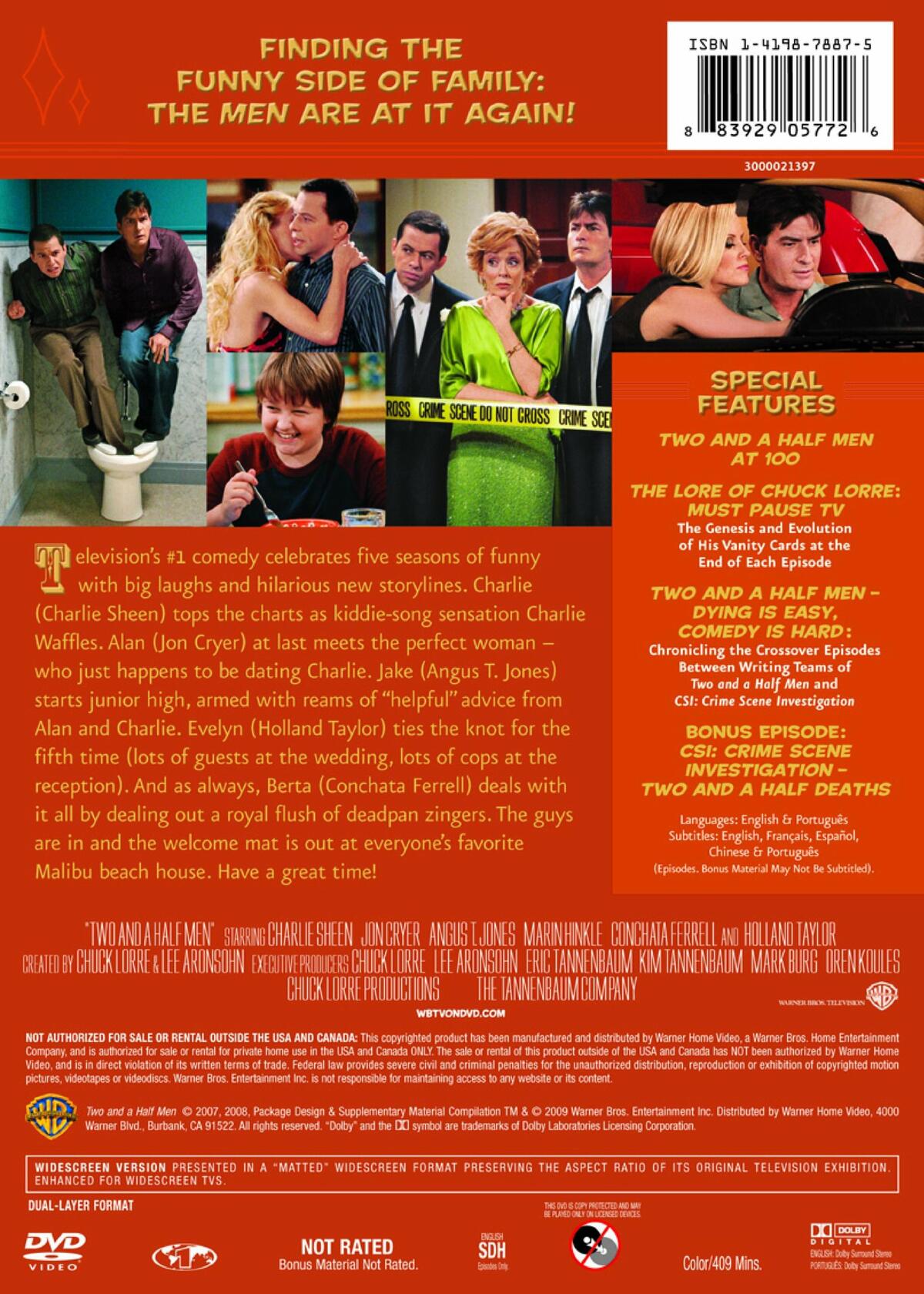 TWO AND A HALF MEN: THE COMPLETE FIFTH SEASON (DVD) [DVD] - Good