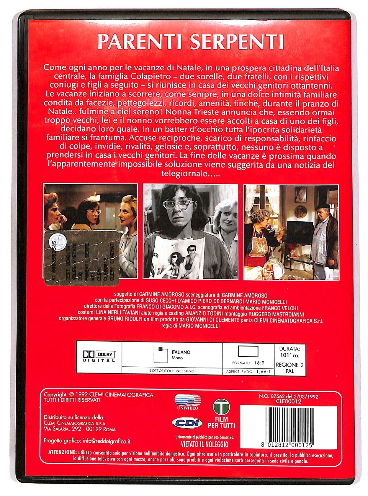 Parenti Serpenti [DVD] - Very Good