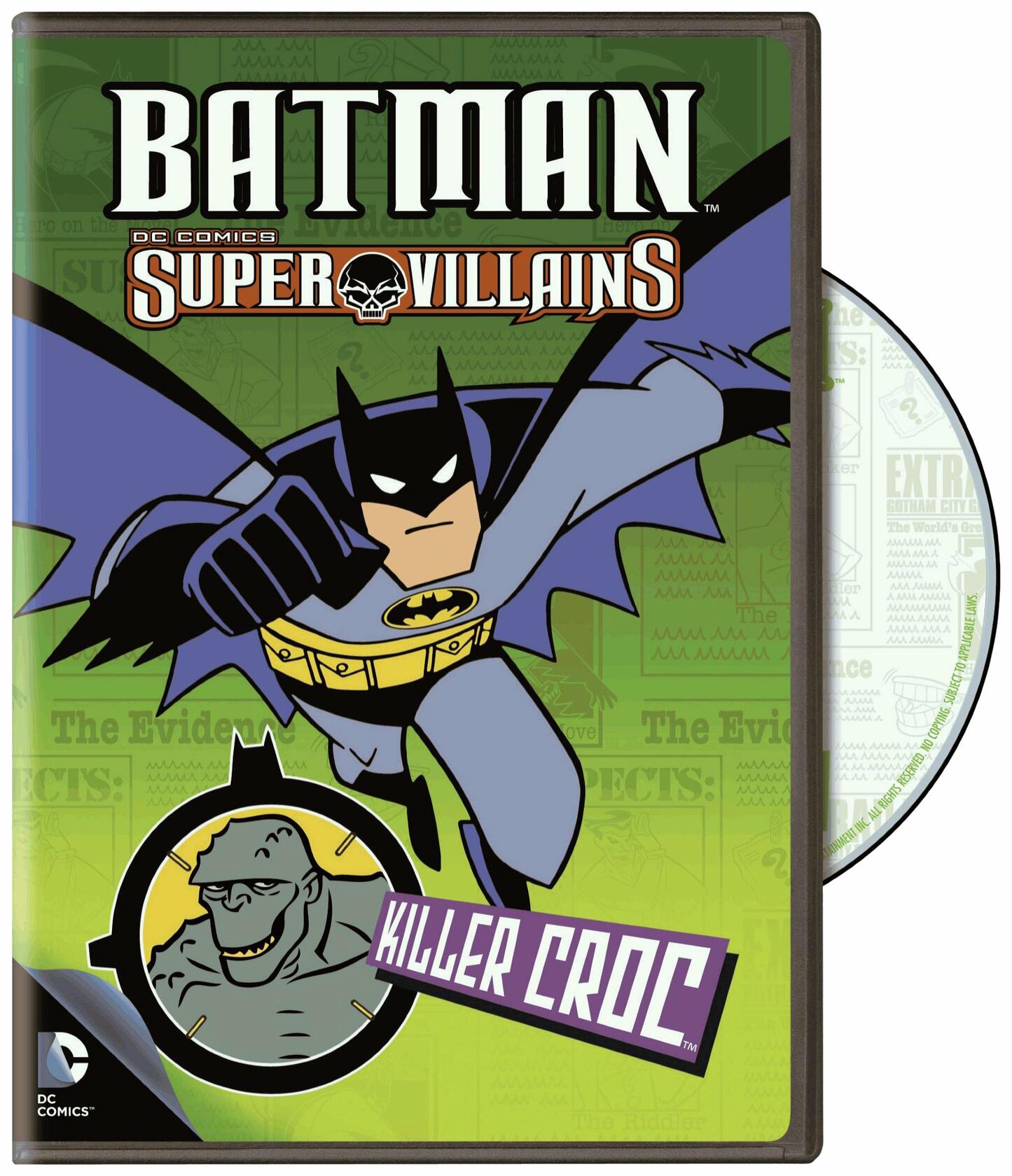 BATMAN SUPER VILLAINS: KILLER CROC [DVD] - Very Good