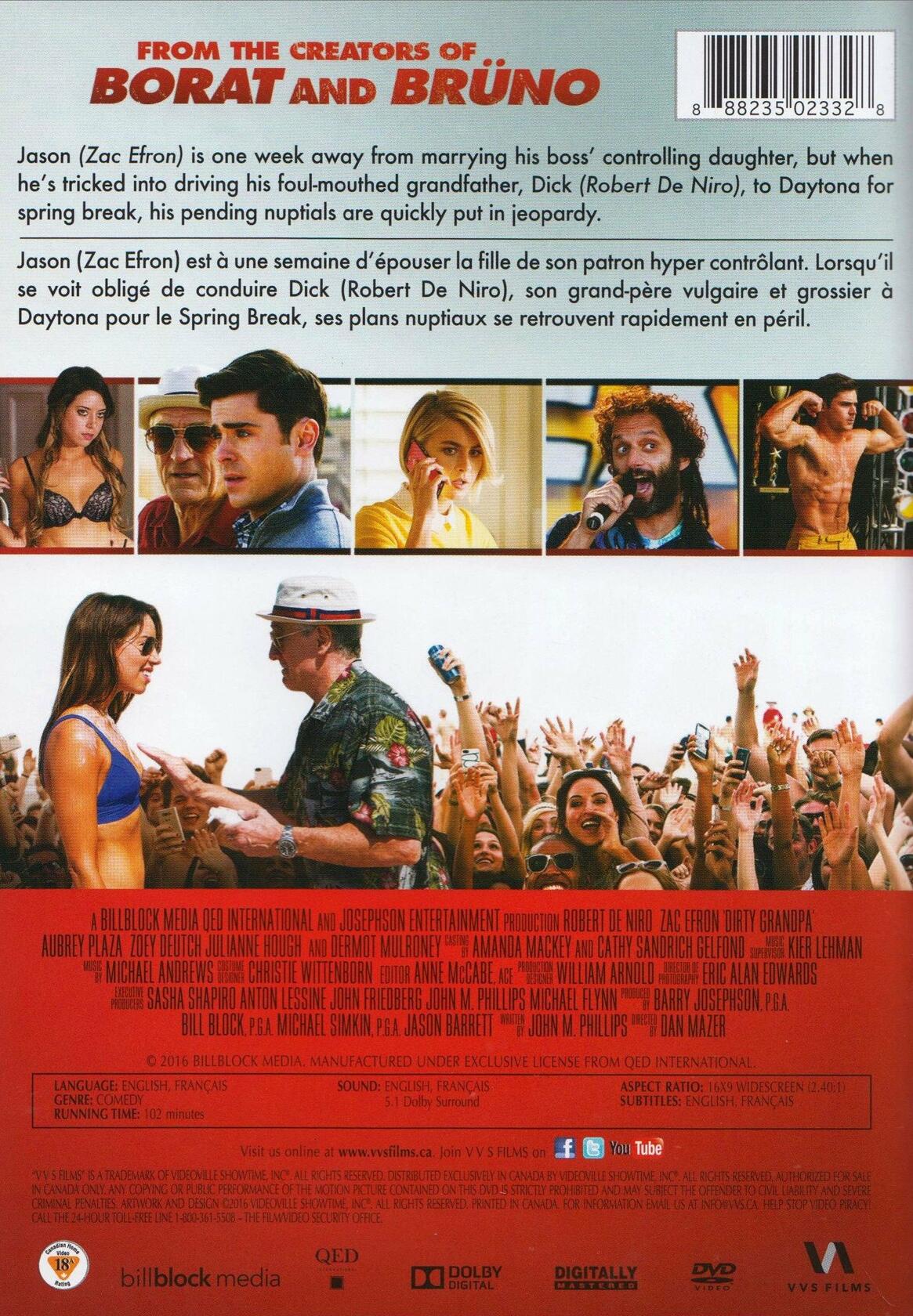 Dirty Grandpa (Bilingual) [DVD]