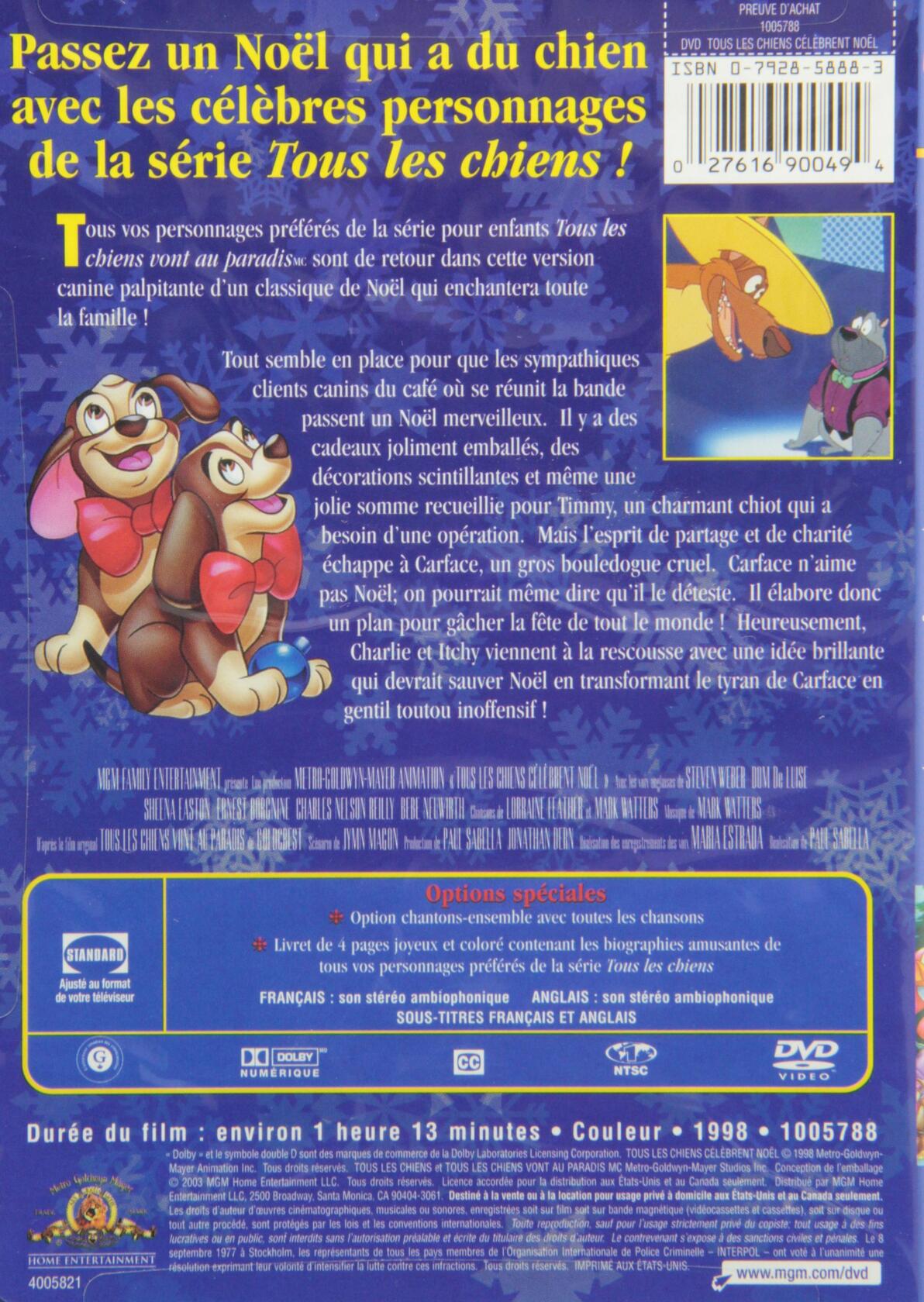 All Dogs Go To Heaven: An All Dogs Christmas Carol [DVD] - Very Good