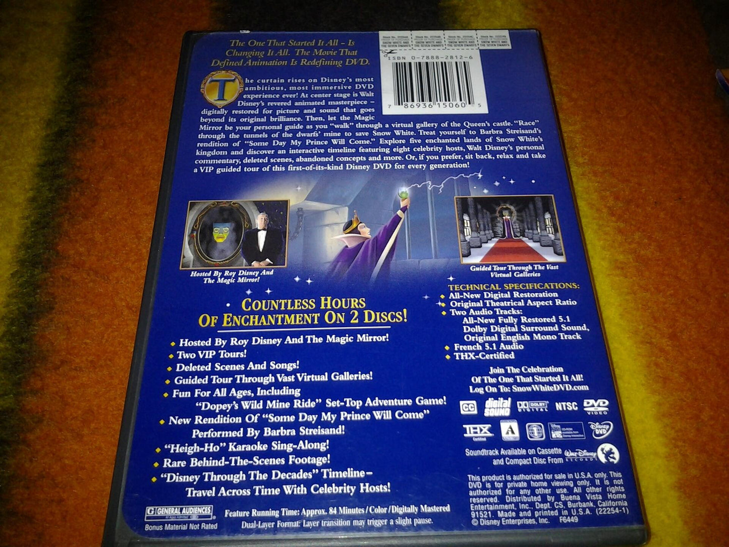 Snow White and the Seven Dwarfs (Platinum Edition, 2 Discs) [DVD] - Very Good
