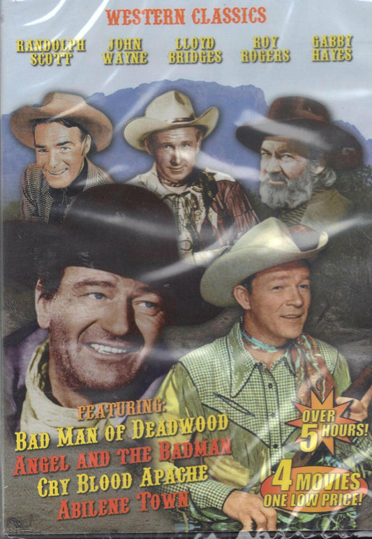 Bad Man of Deadwood / Angel and the Badman / Cry Blood Apache / Abilene Town [DVD] - Very Good