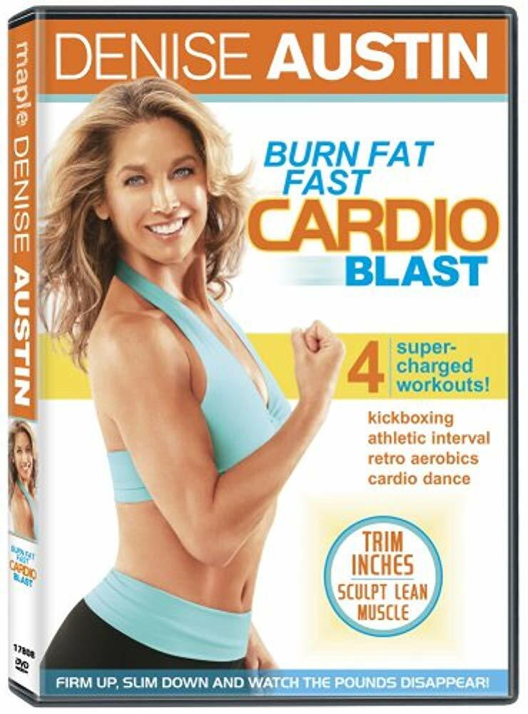 Denise Austin: Burn Fat Fast Cardio Blast [DVD] - Very Good