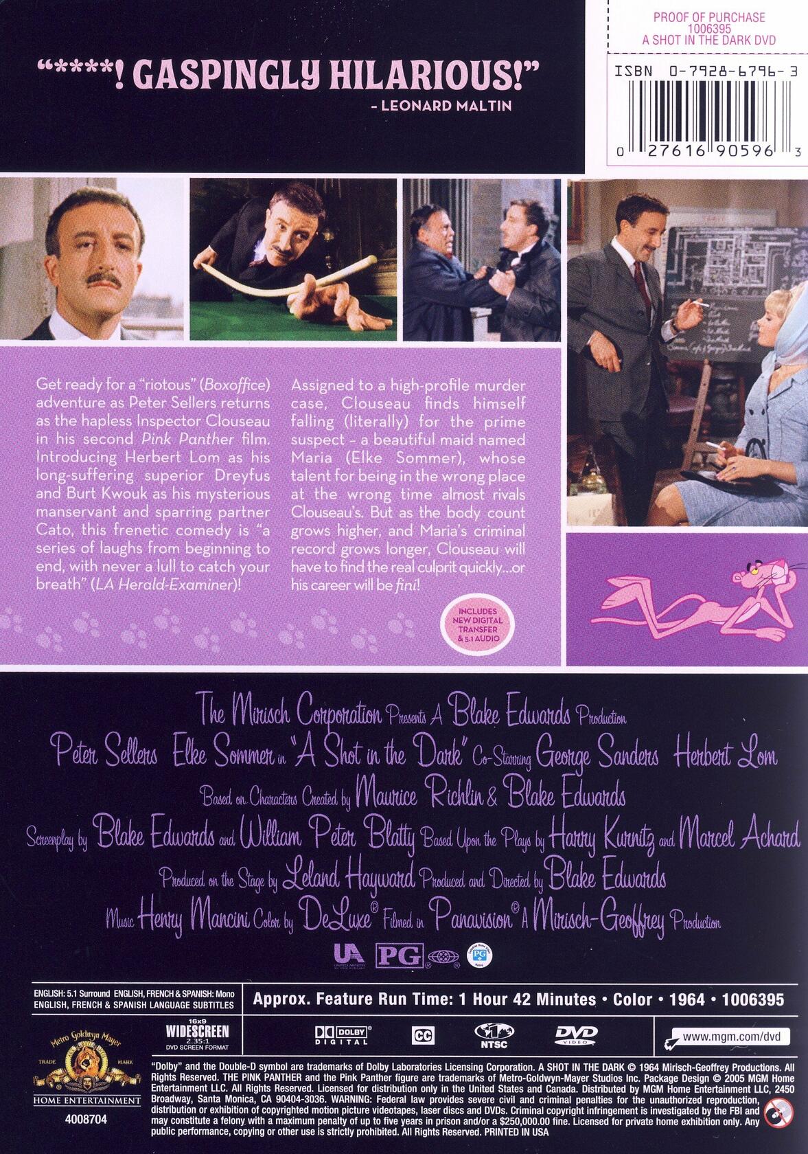 A Shot in the Dark (Bilingual) [Import] [DVD] - Very Good
