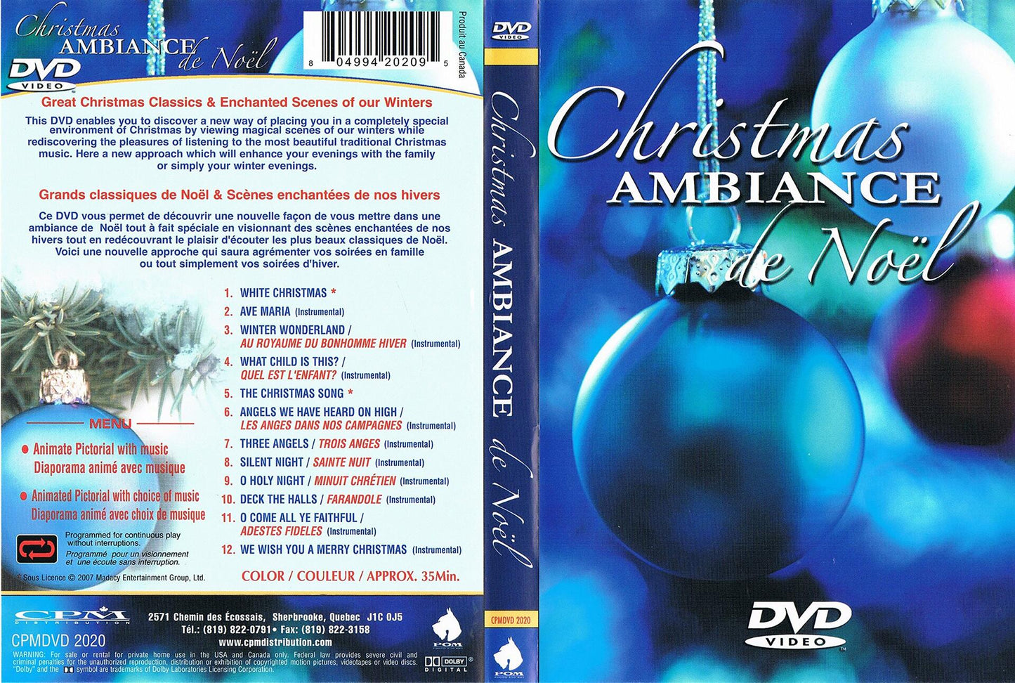 Christmas Ambiance de Noel - Great Christmas Classics & Enchanted Scenes of Our Winters [DVD] - Very Good