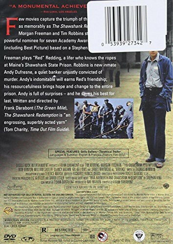 The Shawshank Redemption (Bilingual) [DVD] - Very Good