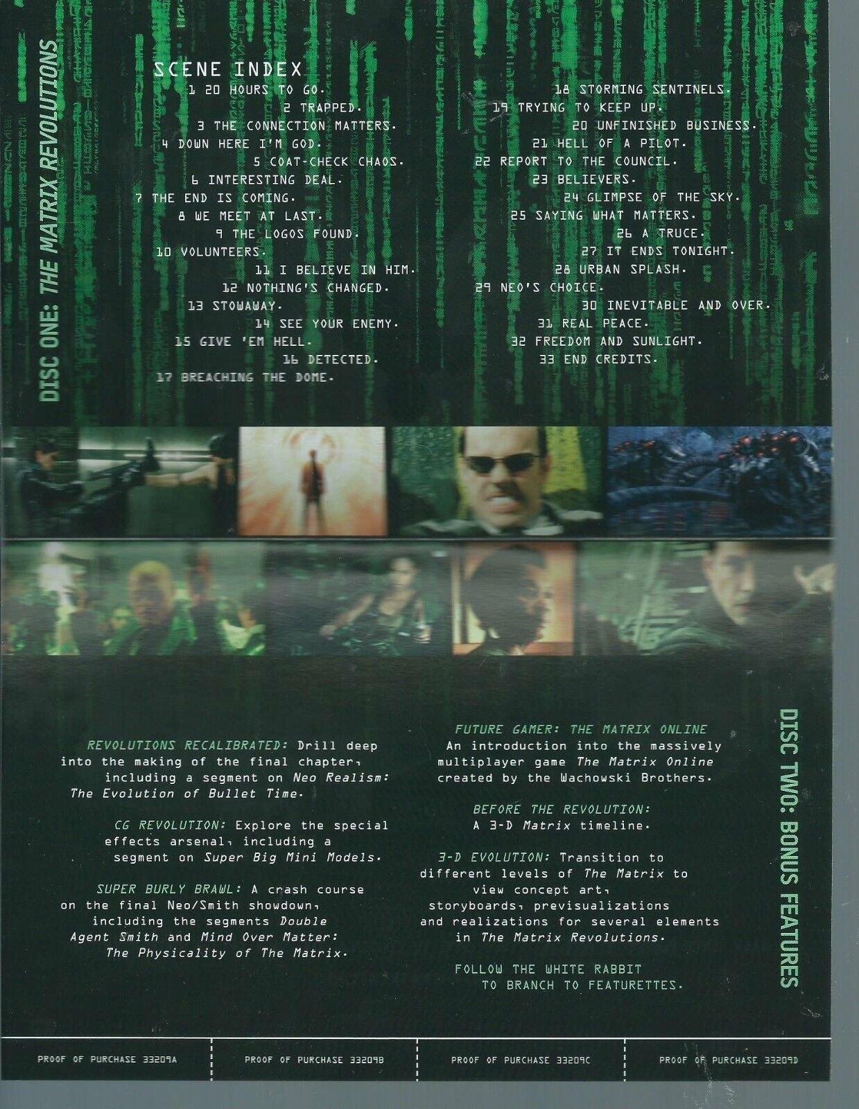 The Matrix Revolutions (Full Screen) (2 Discs) (Bilingual) [Import] [DVD] - Very Good