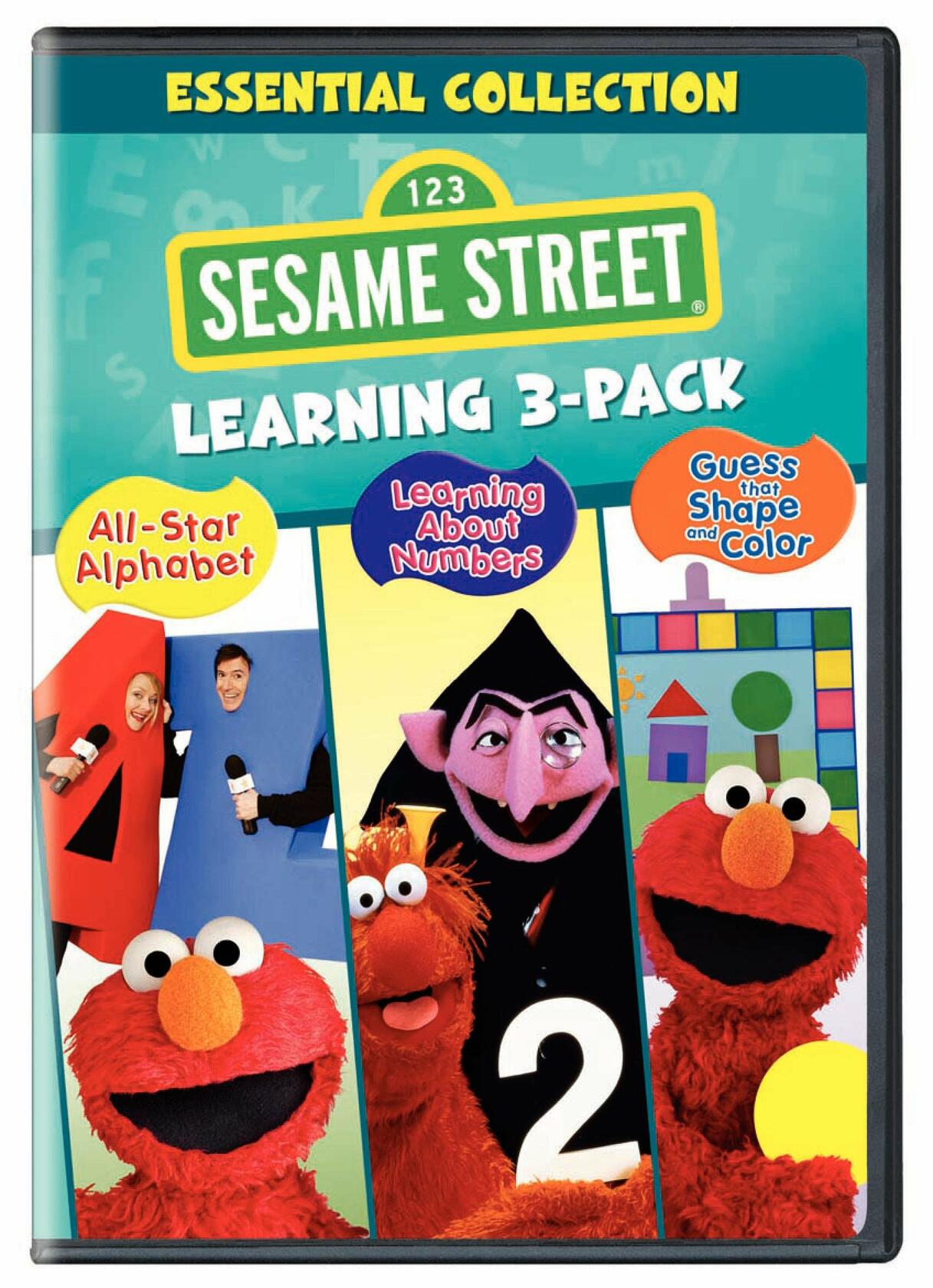 Sesame Street Learning 3-Pack (All-Star Alphabet / Learning About Numbers / Guess That Shape and Color) [DVD] - Very Good
