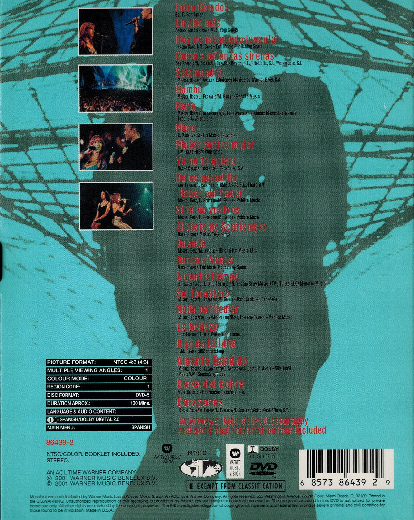Ana Torroja/Miguel Bose: Girados Live [DVD]