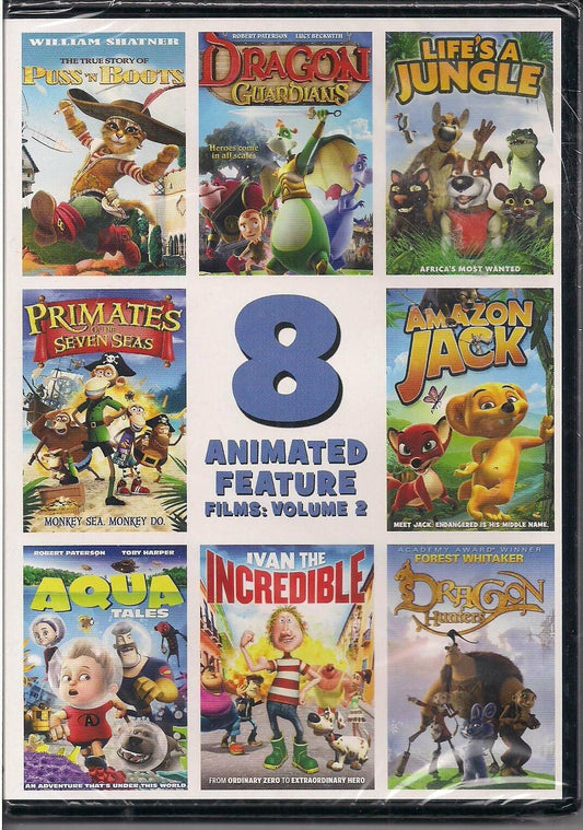 8 Animated Feature Films: Volume 2 [DVD] - Very Good