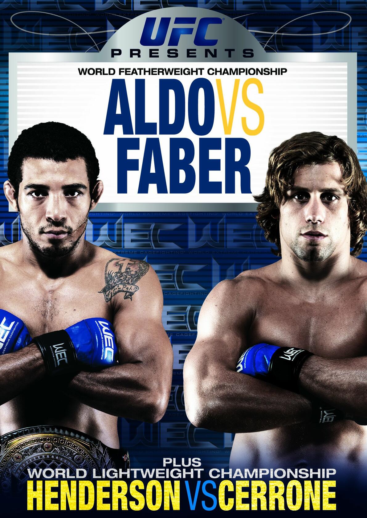 UFC Presents World Featherweight Championship: Aldo vs. Faber Plus World Lightweight Championship: Henderson vs. Cerrone [DVD] - Very Good