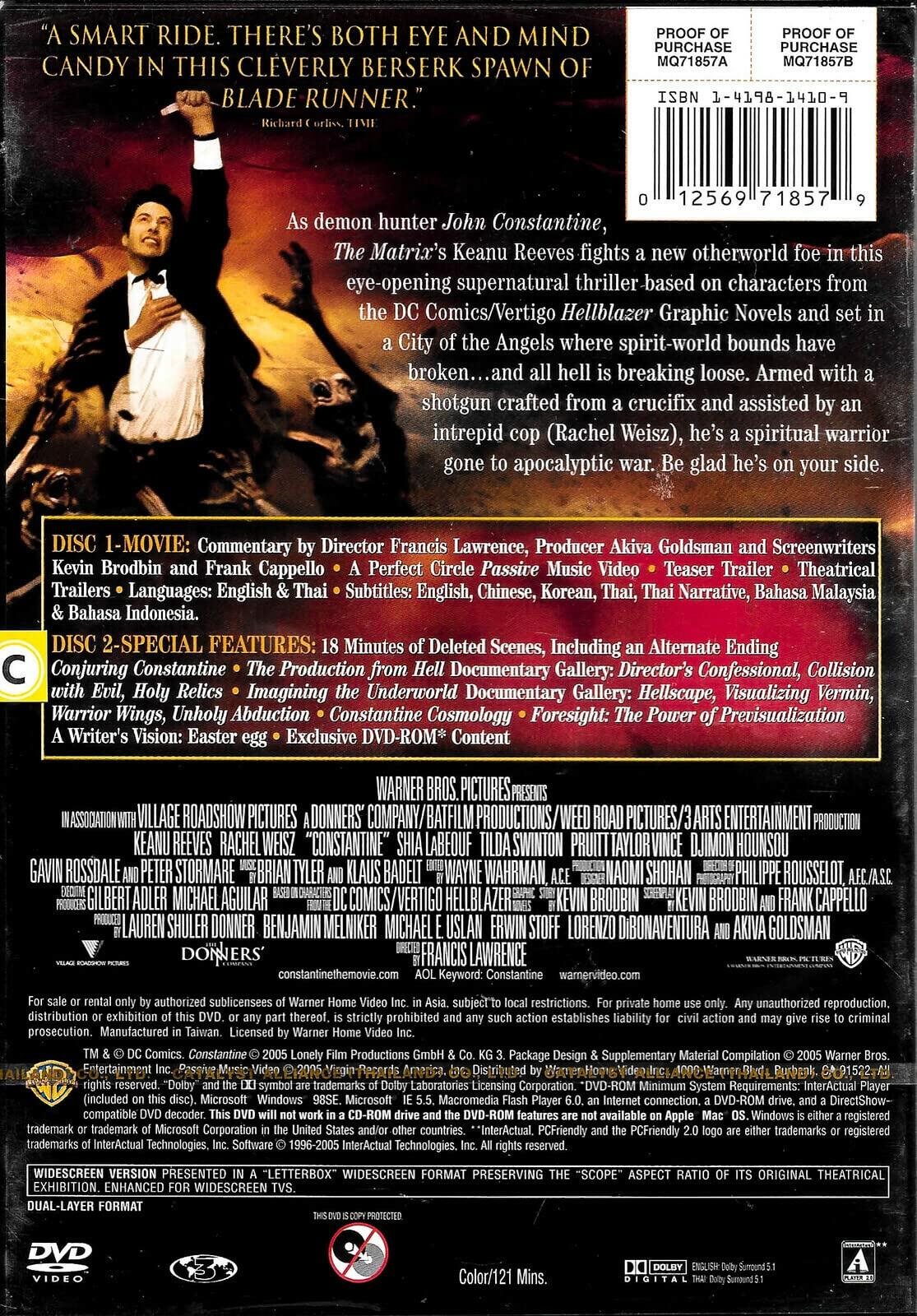 Constantine (2-Disc Deluxe Widescreen Edition with Comic Book) (Sous-titres français) - Very Good