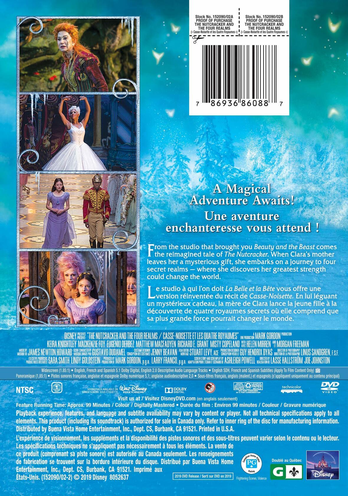 The Nutcracker And The Four Realms (Bilingual) [DVD] - Very Good
