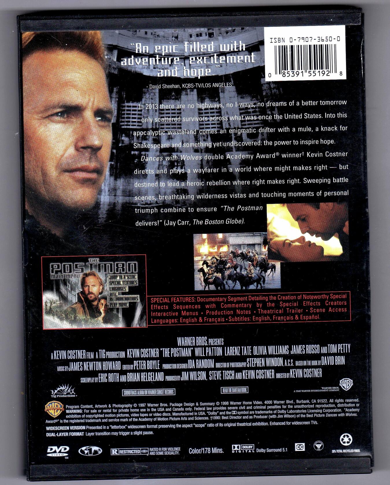 The Postman (Widescreen) [DVD] - Very Good